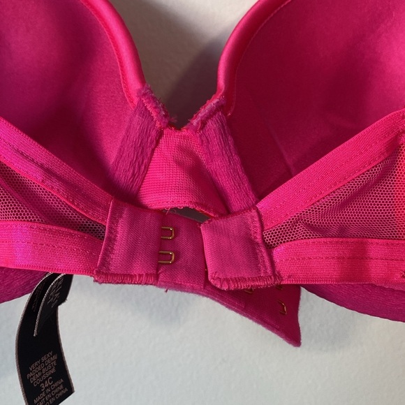 Victoria’s Secret very sexy padded Demi bra neon pink lace size 34C - Picture 5 of 7